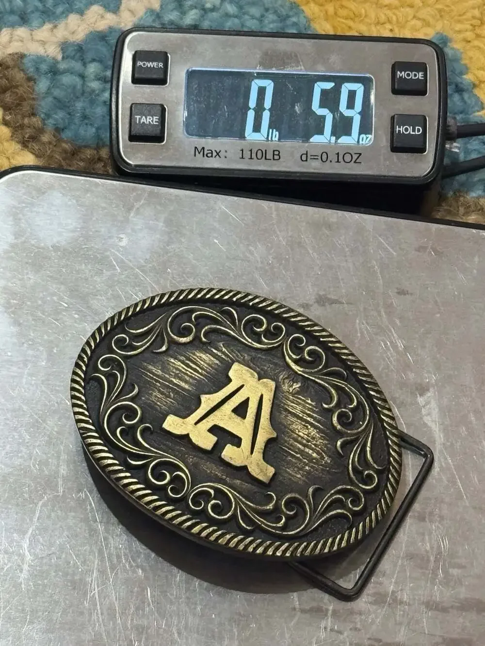 Montana Silversmiths Filigree Initial A Belt Buckle